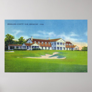 Poster Vue extérieure du club national de Brooklawn