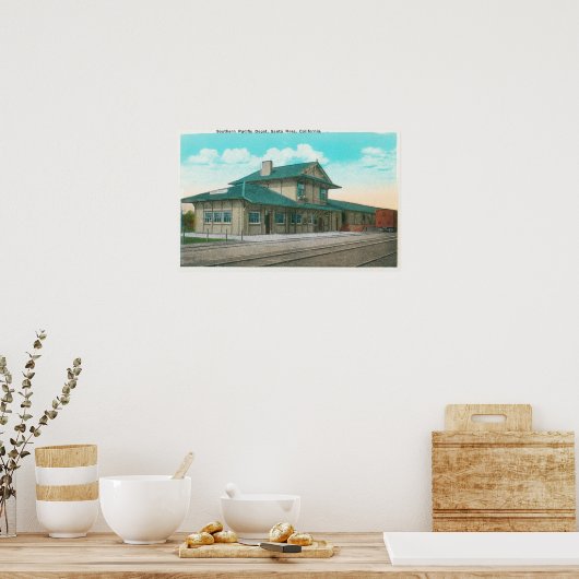 Poster Vue extérieure du dépôt du Pacifique Sud 3 (Cuisine)