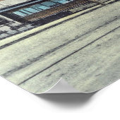 Poster Vue extérieure du dépôt électrique Napa, CA (Coin)