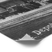 Poster Vue extérieure du dépôt ferroviaire (Coin)