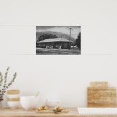 Poster Vue extérieure du dépôt ferroviaire (Cuisine)
