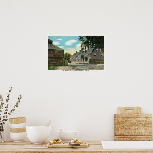 Poster Vue extérieure du fort Weston et du bloc House (Cuisine)