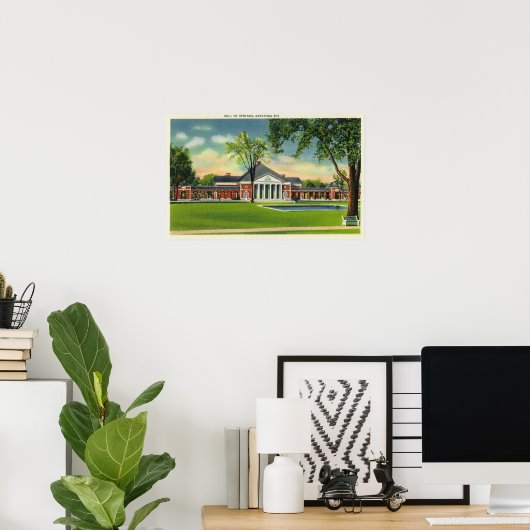 Poster Vue extérieure du Hall des sources # 2 (Bureau à domicile)