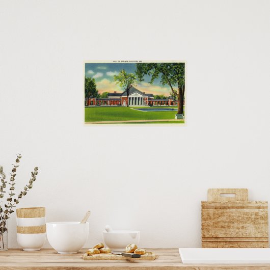 Poster Vue extérieure du Hall des sources # 2 (Cuisine)