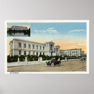 Poster Vue extérieure du musée d'art # 2