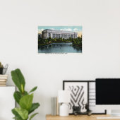 Poster Vue extérieure du Musée des Beaux-Arts de (Bureau à domicile)