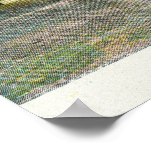 Poster Vue extérieure du North Side High School (Coin)