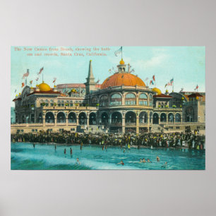 Poster Vue extérieure du nouveau casino de la plage