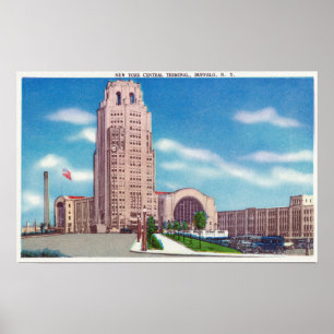 Poster Vue extérieure du NY Central Terminal Bldg
