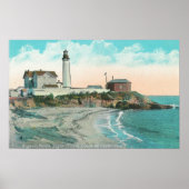 Poster Vue extérieure du phare de Pigeon Point (Devant)