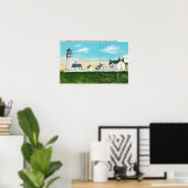 Poster Vue extérieure du phare du Cap BlancoCôte (Bureau à domicile)