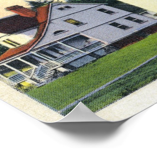 Poster Vue extérieure du phare d'UmpquaCoast (Coin)