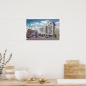 Poster Vue extérieure du Portland Central Bus (Cuisine)