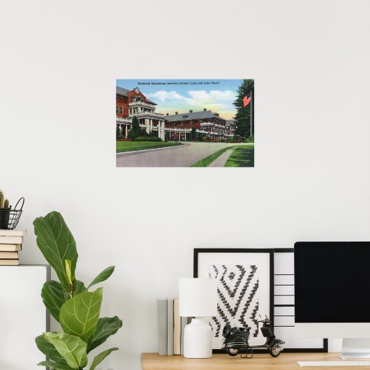 Poster Vue extérieure du Sanatorium Raybrook (Bureau à domicile)