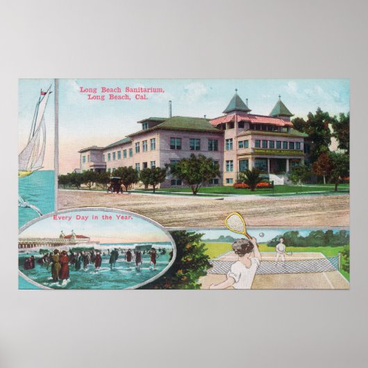 Poster Vue extérieure du solarium de Long Beach (Devant)