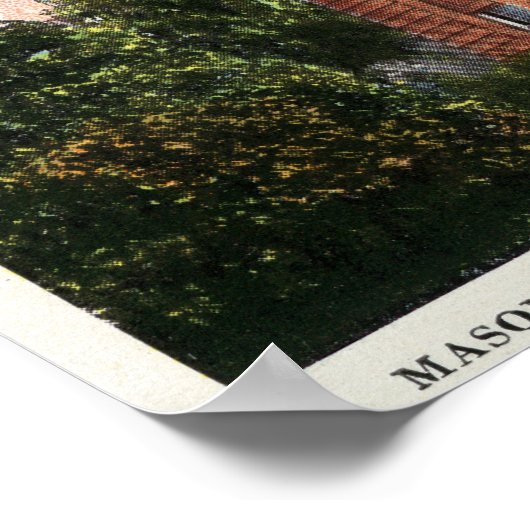 Poster Vue extérieure du temple maçonnique (Coin)