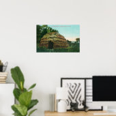 Poster Vue extérieure d'un comté de Tule HutLake, CA (Bureau à domicile)