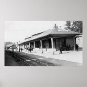 Poster Vue extérieure sur la gare de Colfax (Devant)