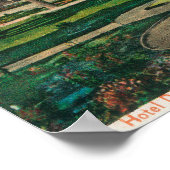 Poster Vue extérieure sur l'Hôtel del Monte et ses jardin (Coin)