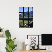 Poster Vue fenêtre (Bureau à domicile)