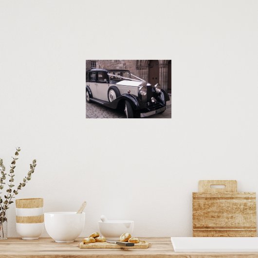 Poster Vue frontale de 1936 Rolls Royce 20/25 (Cuisine)