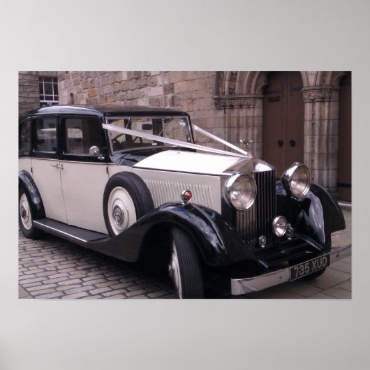 Poster Vue frontale de 1936 Rolls Royce 20/25 (Devant)