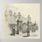 Poster Vue frontale du palais de Buckingham (Devant)