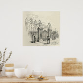 Poster Vue frontale du palais de Buckingham (Cuisine)