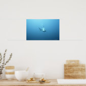 Poster Vue frontale d'un requin tigre (Cuisine)