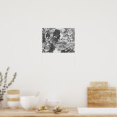 Poster Vue générale de la bataille de Muhlberg (Cuisine)
