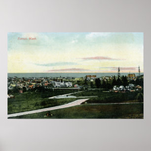 Poster Vue générale de la ville