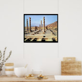 Poster Vue générale de l'Apadana fondée c.518 BC (Cuisine)