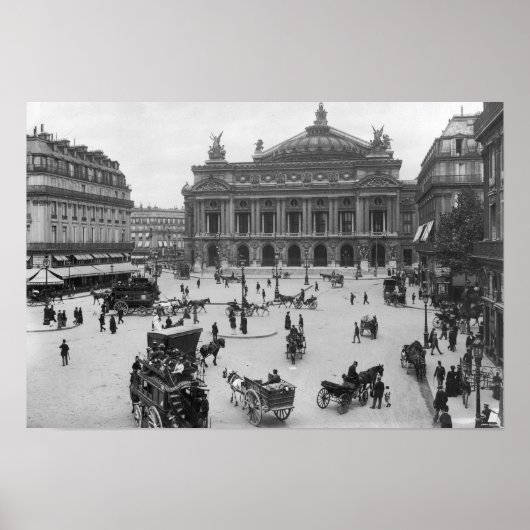 Poster Vue générale de l'Opéra de Paris (Devant)