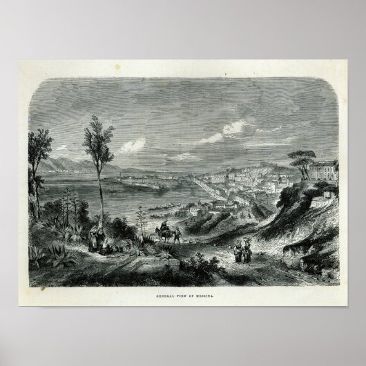 Poster Vue générale de Messine (Devant)