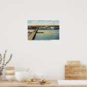 Poster Vue générale du MIT et du pont Harvard, (Cuisine)