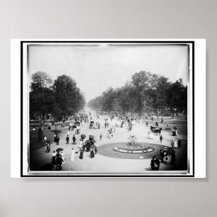 Poster Vue générale, Los Angeles, Californie, c1890s