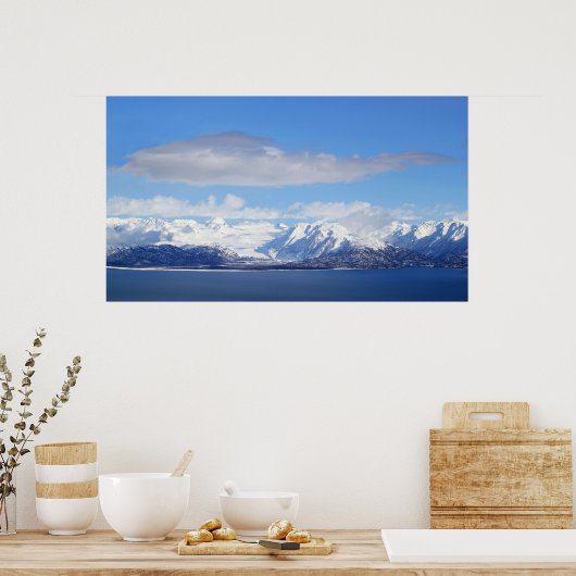 Poster Vue Glacier (Cuisine)