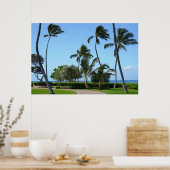Poster Vue hawaïenne pittoresque (Cuisine)