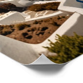 Poster Vue imprenable sur Santorin (Coin)