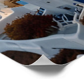 Poster Vue imprenable sur Santorin (Coin)