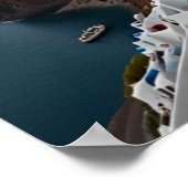 Poster Vue imprenable sur Santorin (Coin)