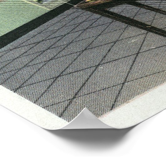 Poster Vue intérieure de la bibliothèque FDR, exposition (Coin)