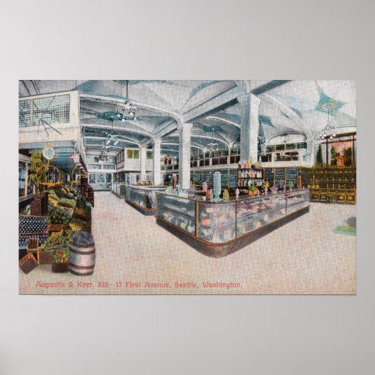 Poster Vue intérieure de la boulangerie Augustine & Kyer (Devant)