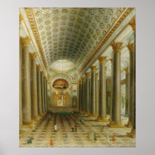 Poster Vue intérieure de la cathédrale de Kazan