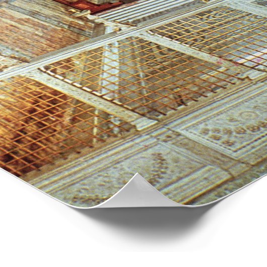 Poster Vue intérieure de la chapelle Sixtine (Coin)