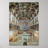 Poster Vue intérieure de la chapelle Sixtine (Devant)