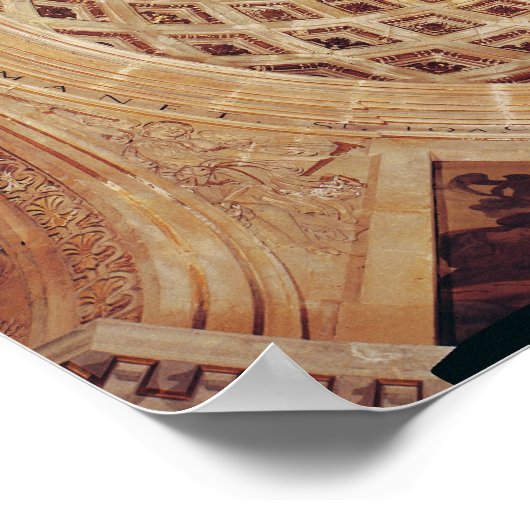 Poster Vue intérieure de la coupole dans la chapelle (Coin)