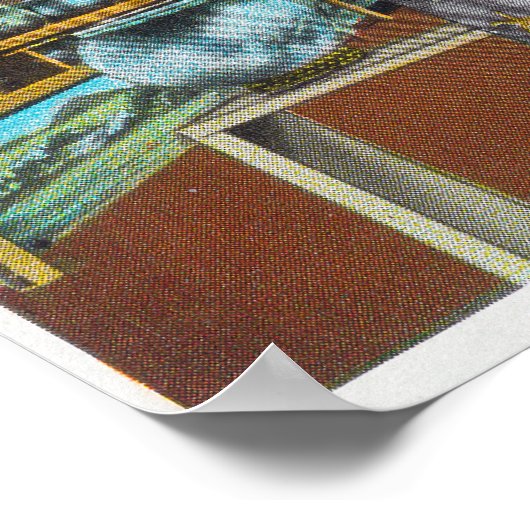 Poster Vue intérieure de l'aquarium de Deep Sea (Coin)