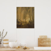 Poster Vue intérieure de l'église Saint-Jean à Hambourg (Cuisine)