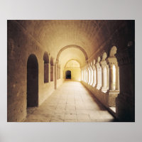 Vue intérieure du cloître, fondé en 1148
